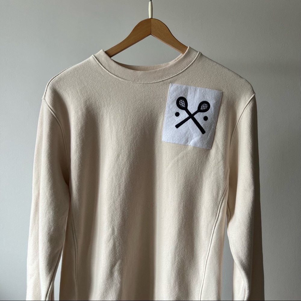 Rowing Blazers Off White/Beige Crewneck Sweater